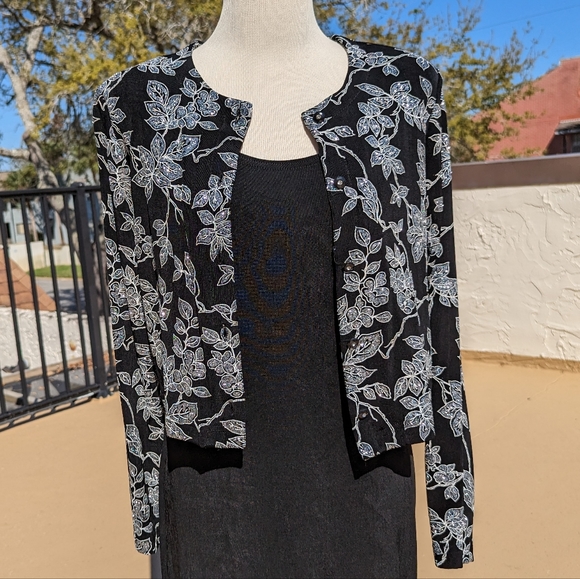 Ronnie Nicole 2 Piece Formal Floor Length Dress / Jacket Set - Size 10 - Picture 4 of 14